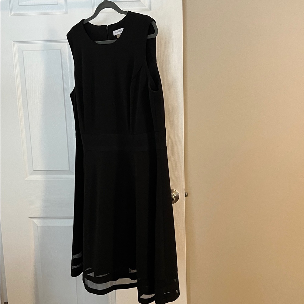 Calvin Klein Black Midi Dress
